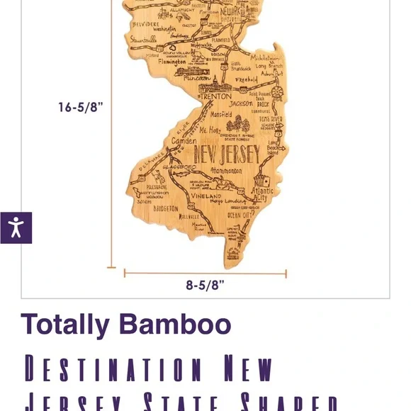 New Jersey Totally Bamboo Cutting and serving board - Picture 2 of 7